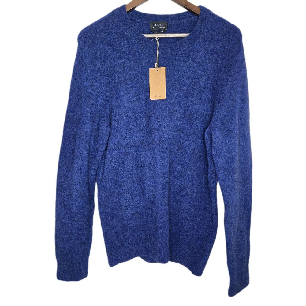Men's A.P.C. Sweater wool blend Blue Diego sweater pullover
